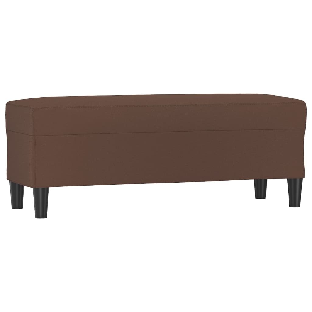vidaXL Bankje 100x35x41 cm kunstleer bruin