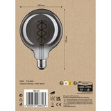 thumbnail of Paulmann 1879 Filament 230 V Globe LED G125 E27 130lm 4W 1800K gradable Verre fumé 28860