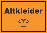 thumbnail of Altkleider Mülltrennung Schild Text Symbol Shirt Hemd Hose waagerecht A5 (148x210mm)