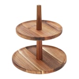 thumbnail of WellHome - 2-laags voedselstandaard van acaciahout 23x23 cm
