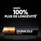 thumbnail of DURACELL piles alcalines AAA Plus, 1.5 V LR03 MN2400, paquet de 20