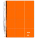 thumbnail of Cadernos de capa dura A4 grelha de 5 mm Unequal Grid laranxa