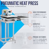thumbnail of MSW Termopressa pneumatica - Doppia - 40 x 60 cm - Con base