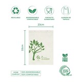 thumbnail of MONOUSO - Flachbeutel Markt Block Home Compost “Be Eco!” 23x33cm 12µm (3.000 Stück)