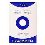 thumbnail of Exacompta 13302E 10x Karteikarten 100er 100x150 blaco weiss