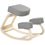thumbnail of Vinsetto Sedia Ergonomica con Inginocchiatoio in Legno di Betulla, Sedia Posturale con Cuscino in Gommapiuma e Poliestere per Casa e Ufficio, Grigio