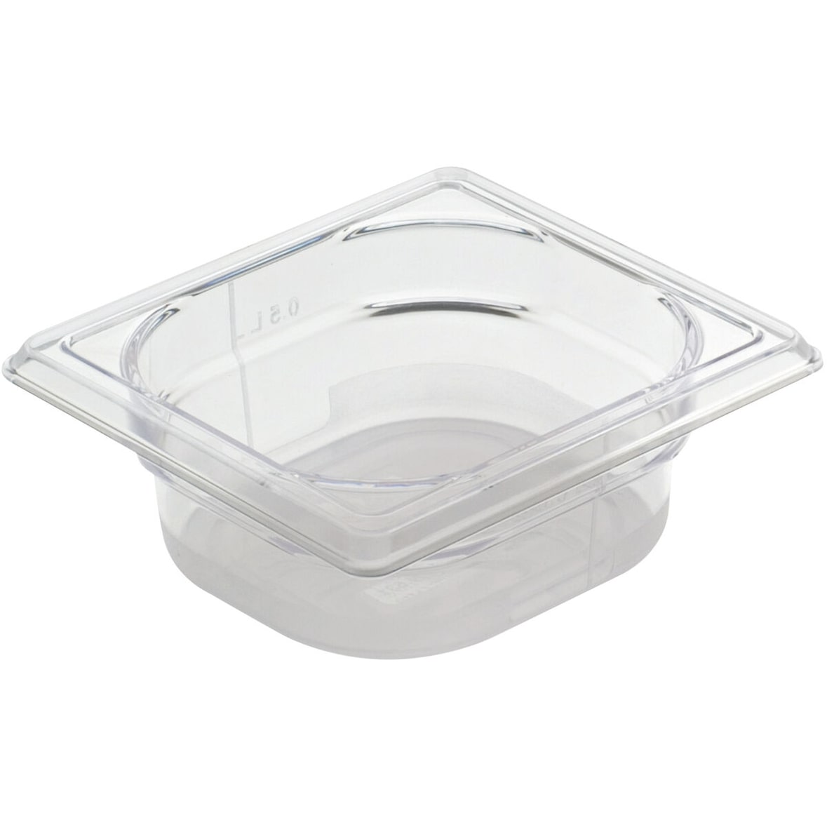 Bourgeat Bac gastronorme Copolyester Cristal+ plein sans anse GN 1/6 profondeur 65 mm
