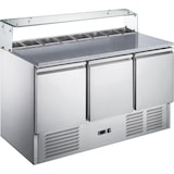 thumbnail of STARLINE Pizzatisch mit Glasaufsatz und drei Türen, GN1/1, 1365x700x1075 mm (BxTxH), 402 L