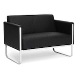 thumbnail of Loungesofa ARUBA STEP Kunstleder 2-zit zwart hjh OFFICE