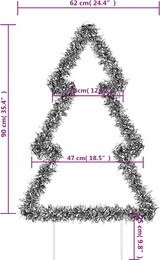 thumbnail of vidaXL Weihnachtsbaum mit Erdspießen und 115 LEDs 90 cm