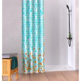thumbnail of Eisl Textil Duschvorhang 180x200 Mosaik Blau, waschbarer Antischimmel Vorhang mit Motiv