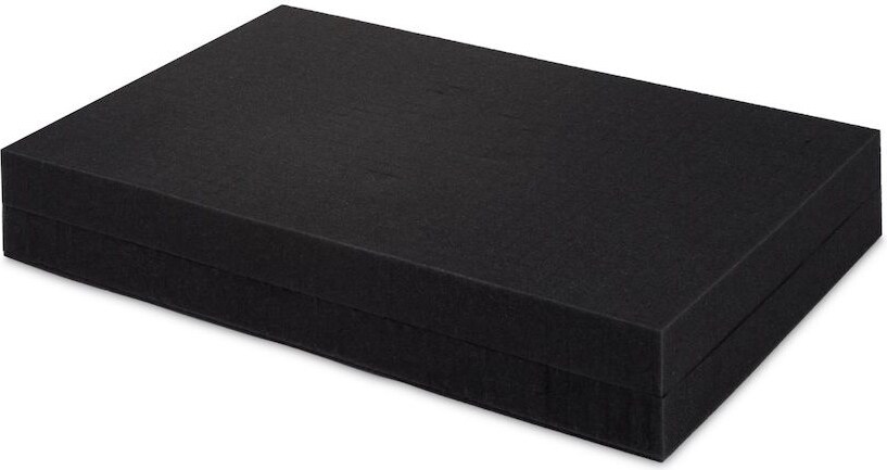 PROREGAL Set für NextGen Euroboxen | Rasterschaumstoff (Stanzung 1,5x1,5cm) + Schaumstoffeinlage | HxBxT 10,5x36x56cm