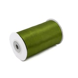 thumbnail of 100mm Satinband 10m Schleifenband Geschenkband Breites Stoffband Olivgrün