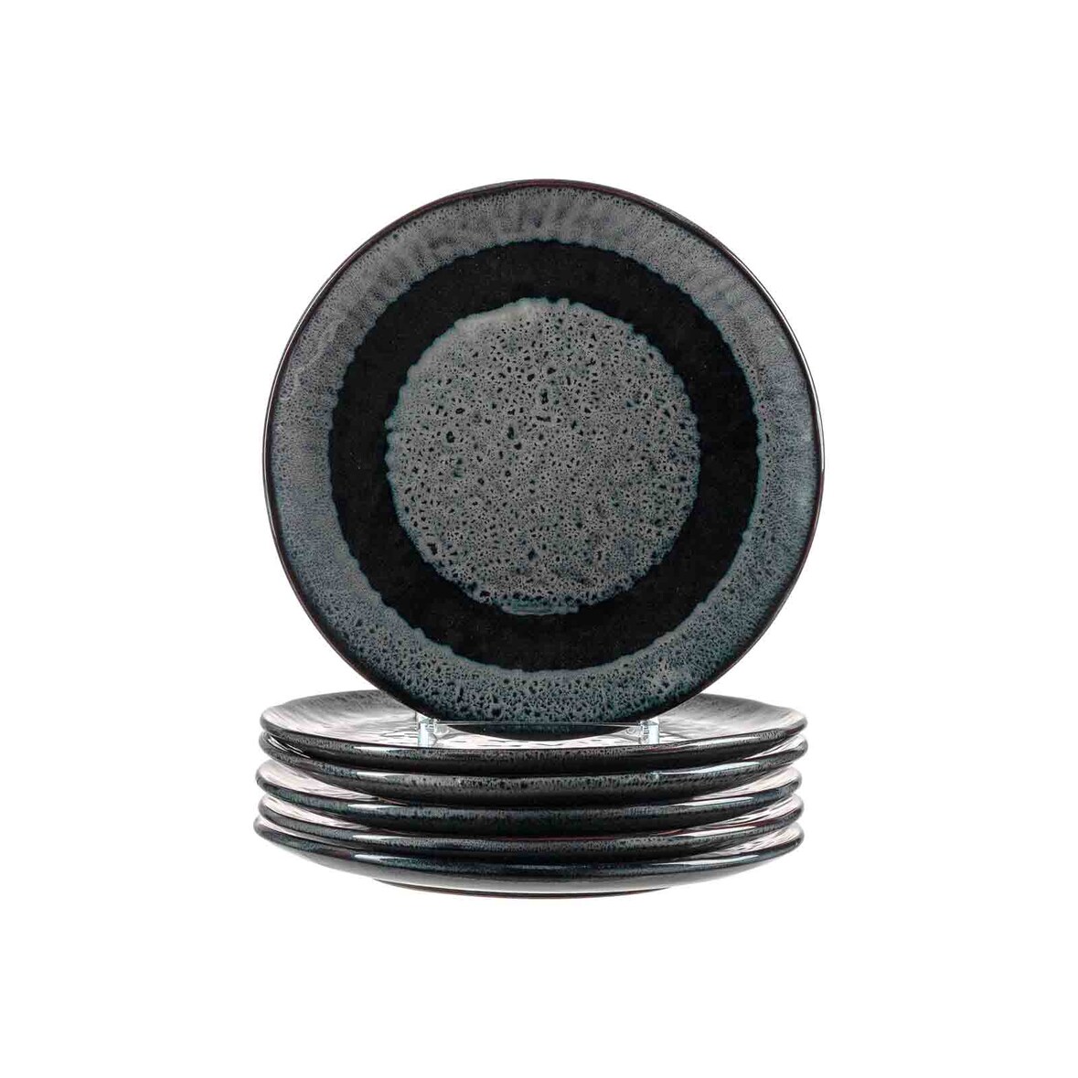 Leonardo Keramikteller MATERA 6er-Set 22,5 cm anthrazit