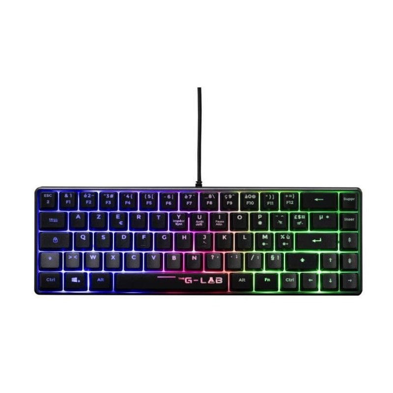Clavier Gaming - The G-lab - Keyz-hydrogen/fr - Membrane 60% Noir