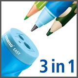 thumbnail of Stabilo Easy Dosenspitzer 3 in 1, für Linkshänder, blau