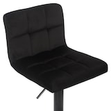 thumbnail of Sgabello imbottito bar Feni in velluto nero