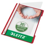 thumbnail of Leitz Cartellina Standard in Polipropilene 30% Riciclato, Formato A4, Capacità fino a 60 Fogli 80 gr/mq, Confezione da 25, Rosso, 41910125