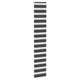 thumbnail of vidaXL Doppelrollo Schwarz 40x200 cm Stoffbreite 35,9 cm Polyester