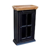 thumbnail of SIT Möbel Armário de parede | 1 porta | Manga + MDF | preto com tampa cor de mel | L 44 x P 20 x A 70 cm | 05802-11 | Serie CORSICA