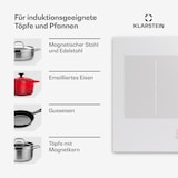 thumbnail of Masterzone 90 Slim Flex Induktionskochfeld Einbau 4 Kochzonen 2 Flex-Zonen ThermoBoost Smart Flex Technology max. 7200 Watt Weiß
