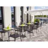 thumbnail of METRO PROFESSIONAL Tavolo da bistrot, alluminio, piano in HPL, 70 x 70 cm, antimpronta, quadrato, grigio