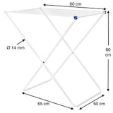 thumbnail of DanDiBo Wäscheständer Wäschetrockner Standtrockner Weiß 93918 Faltbar Schmal Metall ohne Flügel ohne Rollen Platzsparend Zusammenklappbar