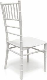 thumbnail of Silla Tiffany Basic blanca de polipropileno apilable para eventos