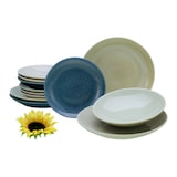 thumbnail of CreaTable Reactive Nordic Tellerset 12-tlg Steinzeug
