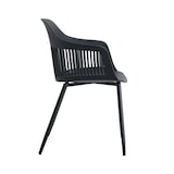 thumbnail of METRO PROFESSIONAL Restaurantstoel Uvita set van 4, staal/kunststof, zwart