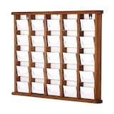 thumbnail of Porte-cartes de visite en bois – 43 cm – 25 cases – bois/plastique – marron foncé – VKF Renzel
