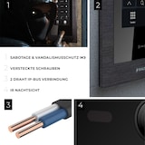 thumbnail of HD Video Türsprechanlage mit Touchscreen und RFID für 1 Familienhaus, 1x Monitor, Balter EVO HD Touch Schwarz