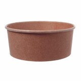 thumbnail of 50x Salatschalen Feinkostschalen braun aus Pappe mit PLA beschichtet 1200ml