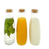 thumbnail of Serveerfles van glas met kurk - 500 ml - 4 Stuks