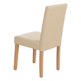 thumbnail of Lote de 4 Silla de comedor Silla de cocina Littau ~ Imitación cuero, patas crema claro