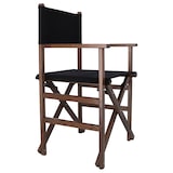 thumbnail of Aranaz Sillón director nogal lona negra