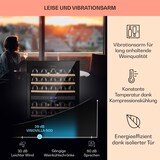 thumbnail of Klarstein Vinovilla 50 Duo Zweizonen-Weinkühlschrank 53l 17 Fl. 3-Farben Glastür Schwarz