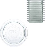 thumbnail of 12er Set Weck Glasdeckel 80mm incl. Gelierzauber Rezeptheft von Diamantzucker