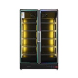thumbnail of Gasfrit - Armario expositor para bebidas refrigeradas Subzero 2 puerrta, gran capacidad 1253 x 710 x 2050 mm 450 litros, luz LED multicolor