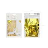 thumbnail of Lametta Vorhang 100x200cm Folienvorhang Fransenvorhang Foto Hintergrund Fotoshootings Partyvorhang Disco & Party Glitzer Deko Gold