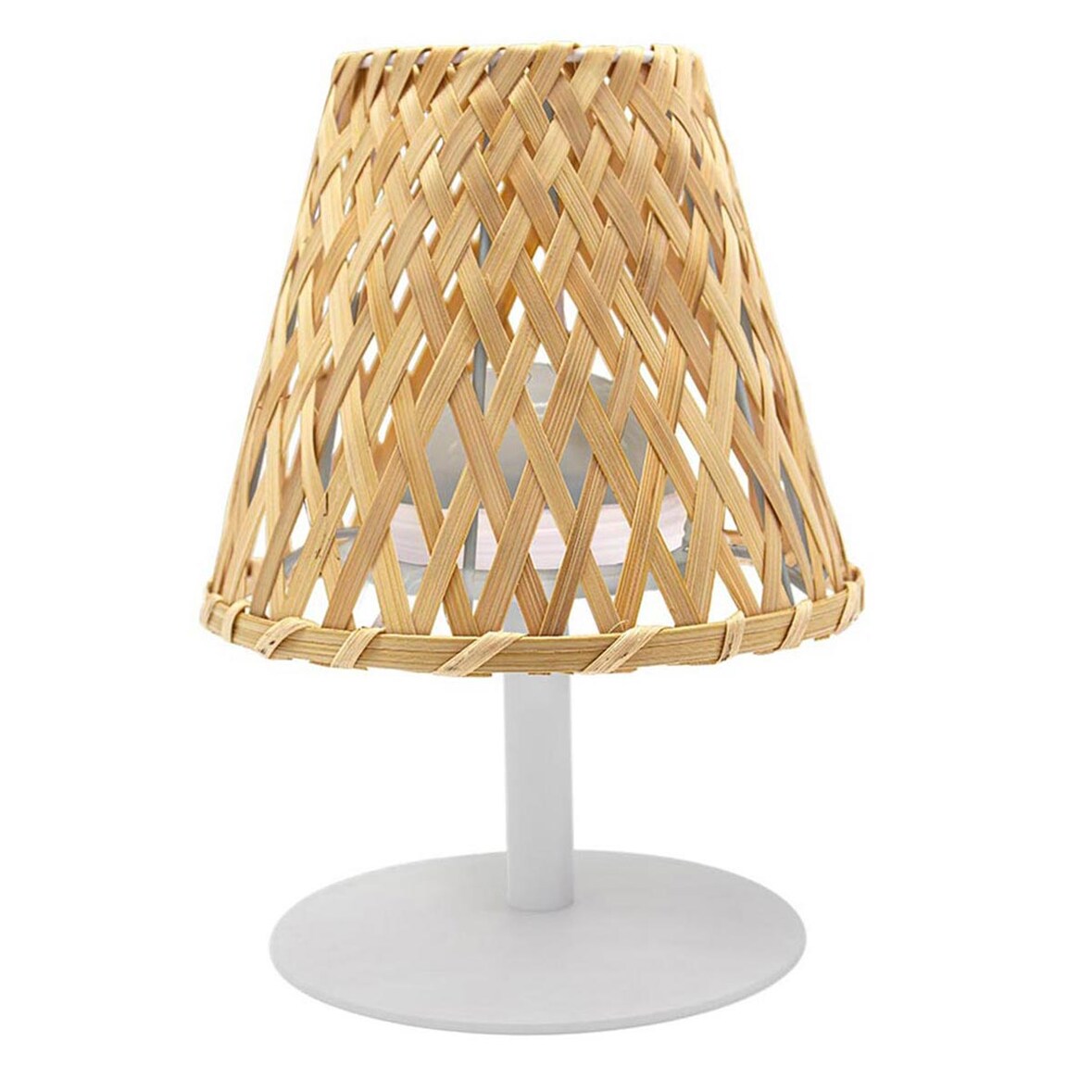 Lumisky Lampe de table sans fil IBIZA H26cm Bambou Beige