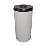 thumbnail of V-part Vlamdovende papierbak 50 ltr - grijs, zwart