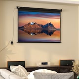 thumbnail of Beamer Projectiescherm wand Electrisch - 171x130 cm / 84 inch - Zwart