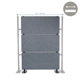 thumbnail of Akoestische scheidingswand / verplaatsbare wand FLEXMIUT EXTEND 175x120x30 cm PET grijs hjh OFFICE