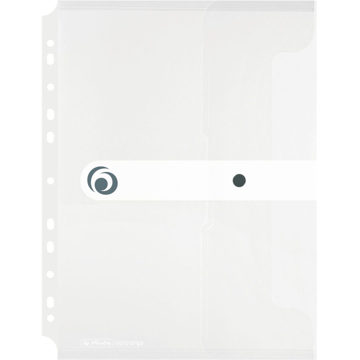 Dokumententasche A4 PP zum Abheften transparent to go Packung mit 6 Stück