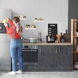 thumbnail of Relaxdays Wandregal, 3er Set, BxT: 38 x 15 cm, Dekoregal Wand, MDF, modernes Design, Schweberegal, Regalbrett, weiß