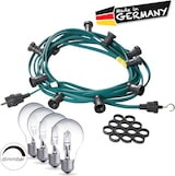 thumbnail of Illu- Party Garten Außenlichterkette 10m grün 30 Halogenlampen dimmbar