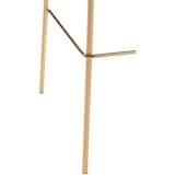 thumbnail of Sgabello da bar Hoover in velluto con struttura a quattro gambe oro blu