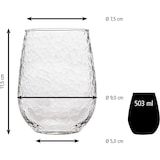 thumbnail of Libbey 12er Set Weinglas -STEMLESS- 451 ml, Ø 9 cm, H: 11,5 cm