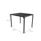 thumbnail of HABRITA Pergola Bioclimatique Aluminium Balcon Et Terrasse 7,20 M2 Gris Anthracite per2430bi